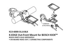 K-Edge E-Bike Mount Mount Pour Guidon Bosch KIOX Out-Front -Vélo Pièces Magasin 20112152 Bosch KIOX Out Front E Bike Mount Lenkerhalterung 5
