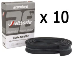 Vittoria Chambre à Air Standard 700x20/28C SV 60mm (10 Pièces)