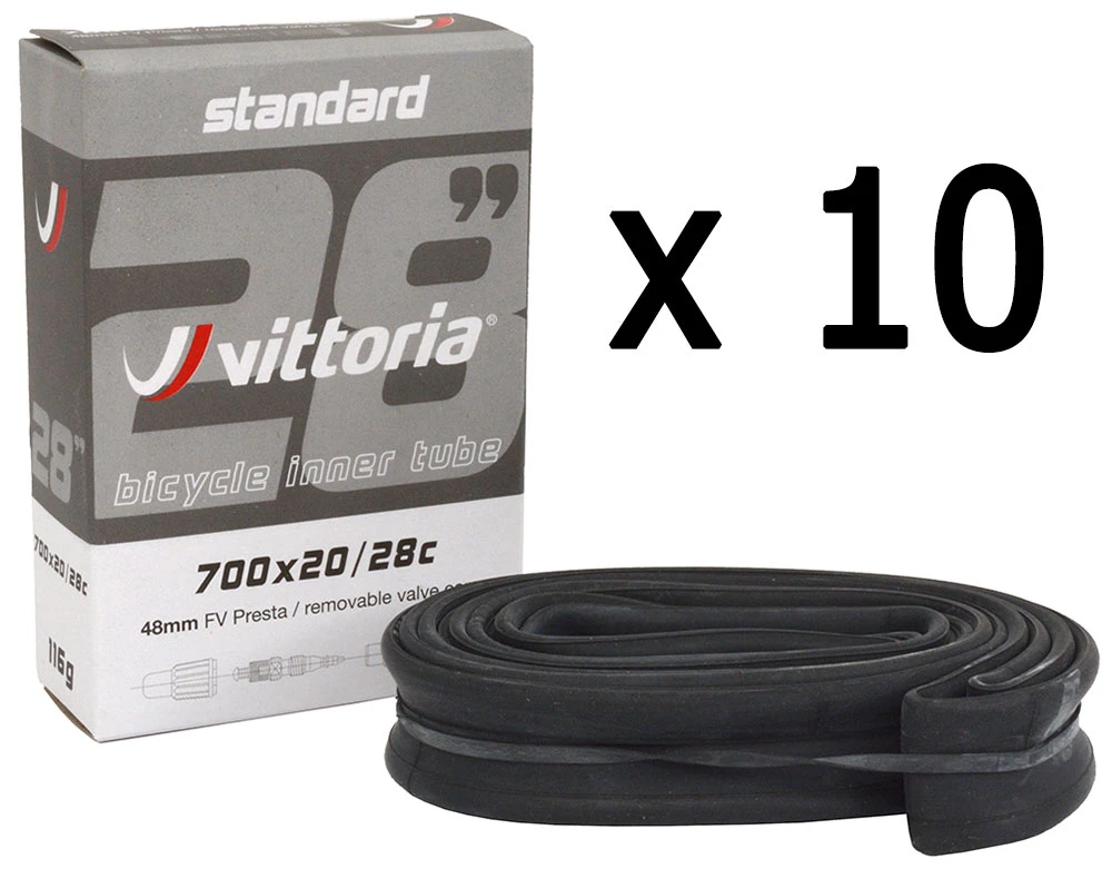 Vittoria Chambre à Air Standard 700x20/28C SV 60mm (10 Pièces) 3 Vittoria Chambre à Air Standard 700x20/28C SV 60mm (10 Pièces)