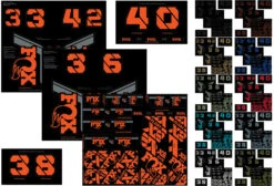 Fox Racing Kit D'autocollants Custom Fork Et Shox 2021