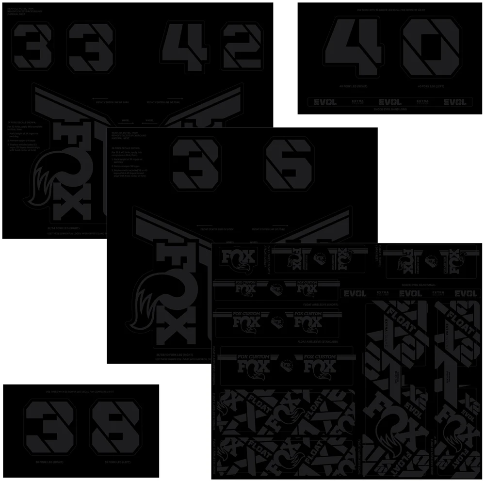 Fox Racing Kit D'autocollants Custom Fork Et Shox 2021 5 Fox Racing Kit D'autocollants Custom Fork Et Shox 2021 – Image 3