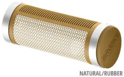 BROOKS Poignées De Guidon Cambium Rubber Grips Courtes/longues 12 BROOKS Poignées De Guidon Cambium Rubber Grips Courtes/longues -Vélo Pièces Magasin Brooks Cambium RubberGrips KurzLang NaturalRubber 80940204 20082949 40210682 4