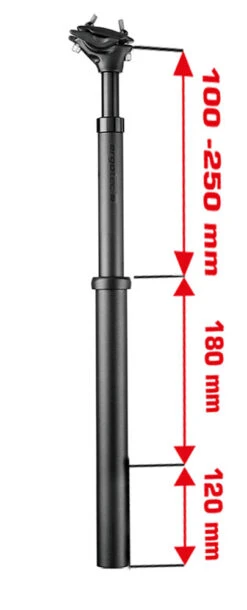 Ergotec Tige De Selle SP-10.0 Vario 550 Vario -Vélo Pièces Magasin Ergotec Vario Sattelst tze 20089868 02