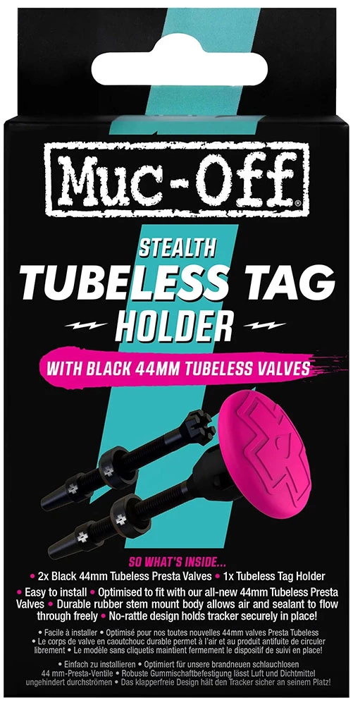 Muc-Off Stealth Tubeless Support D'étiquette Et Valve 44mm Kit 4 Muc-Off Stealth Tubeless Support D'étiquette Et Valve 44mm Kit – Image 2