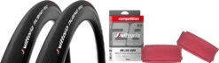 Vittoria Rubino Pro IV 25-622 G2.0 Set De 2 Pneus + Competition Latex 25/28