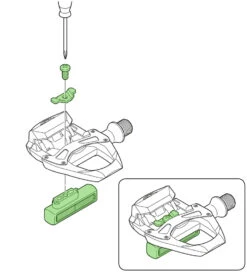 Shimano SM-PD65 Kit De Réflecteurs -Vélo Pièces Magasin SM PD65 Reflektor Set Y40R98110 b