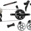 Shimano 105 Di2 R7100 Groupe 2x12 Vitesses Incl. Freins à Disques 140/160mm -Vélo Pièces Magasin Shimano 105 Di2 R7100 2x12 fach Gruppe inkl Scheibenbremsen 140 160mm 20121167