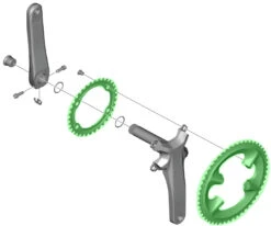 Shimano 105 Plateau Pour FC-R7100 50/34 Dents -Vélo Pièces Magasin Shimano 105 Kettenblatt fur FC R7100