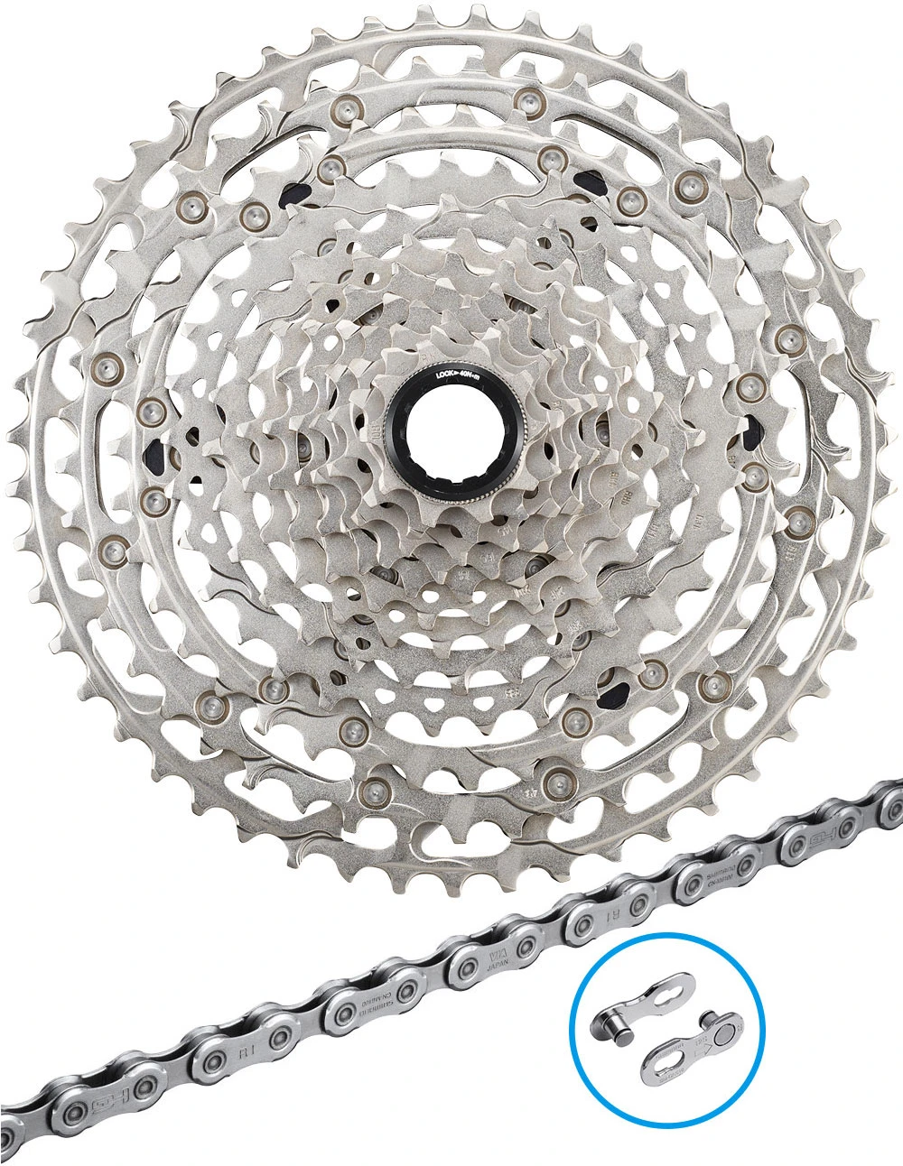 Shimano DEORE CN-M6100+CS-M6100 Set D'usure 12 Vitesses 3 Shimano DEORE CN-M6100+CS-M6100 Set D'usure 12 Vitesses