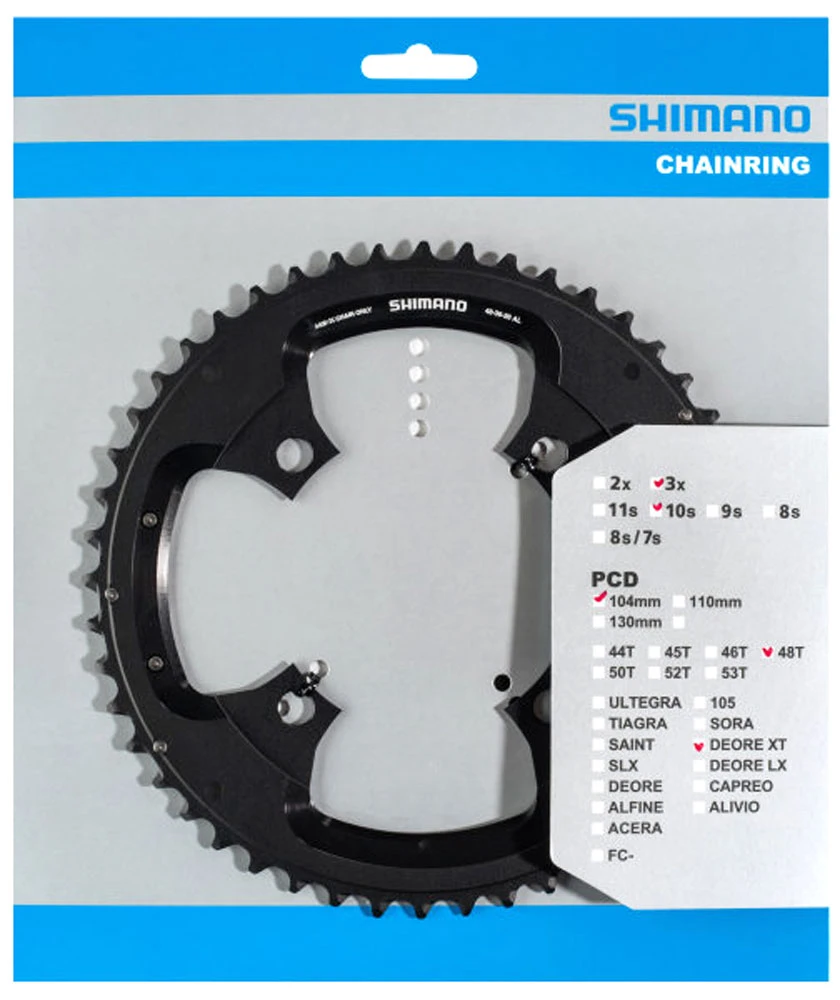 Shimano FC-T8000 Plateau 48T Pour Garde-Chaîne 3 Shimano FC-T8000 Plateau 48T Pour Garde-Chaîne