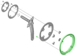 Shimano Garde-chaîne Pour FC-T8000 7 Shimano Garde-chaîne Pour FC-T8000 -Vélo Pièces Magasin Shimano Kettenschutzring fur FC T8000 Y1VL98030 c