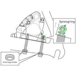 Shimano Bague De Sécurité Goupille De Retenue Pour Flat-Mount 5 Shimano Bague De Sécurité Goupille De Retenue Pour Flat-Mount -Vélo Pièces Magasin Shimano Y8NU03000 a