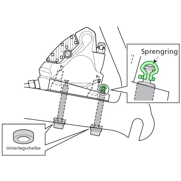 Shimano Bague De Sécurité Goupille De Retenue Pour Flat-Mount 4 Shimano Bague De Sécurité Goupille De Retenue Pour Flat-Mount – Image 2