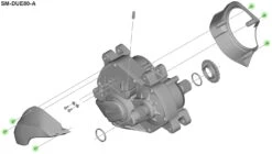 Shimano Vis De Fixation Pour Boîtier STEPS SM-DUE80 -Vélo Pièces Magasin Shimano Befestigungsschrauben fur Steps Gehause SM DUE80 Y72G98010 b