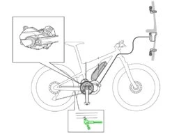 Shimano STEPS SM-DUE10 Capteur De Vitesse Pour Tous Les Freins -Vélo Pièces Magasin Shimano Geschwindigkeitssensor SM DUE10 20048130 c