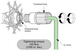Shimano TL-FH15 Clé Pour Vis à Six Pans Creux 15mm -Vélo Pièces Magasin Shimano TL FH15 Innensechskantschlussel 15mm Y13098012 a