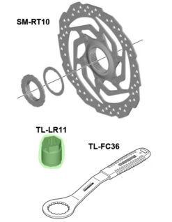 Shimano TL-LR11 Outil Pour Bague De Verrouillage Pour SM-RT10 -Vélo Pièces Magasin Shimano TL LR11 Y8PW04100 a