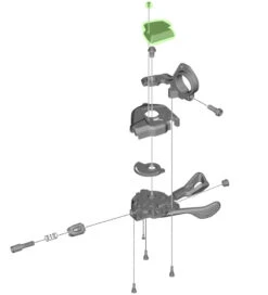 Shimano Couverture Pour SL-M8000 Sans Indicateur De Vitesse à Droite 5 Shimano Couverture Pour SL-M8000 Sans Indicateur De Vitesse à Droite -Vélo Pièces Magasin Shimano XT Abdeckung fur SL M8000 ohne Ganganzeige rechts Y03K98080 b