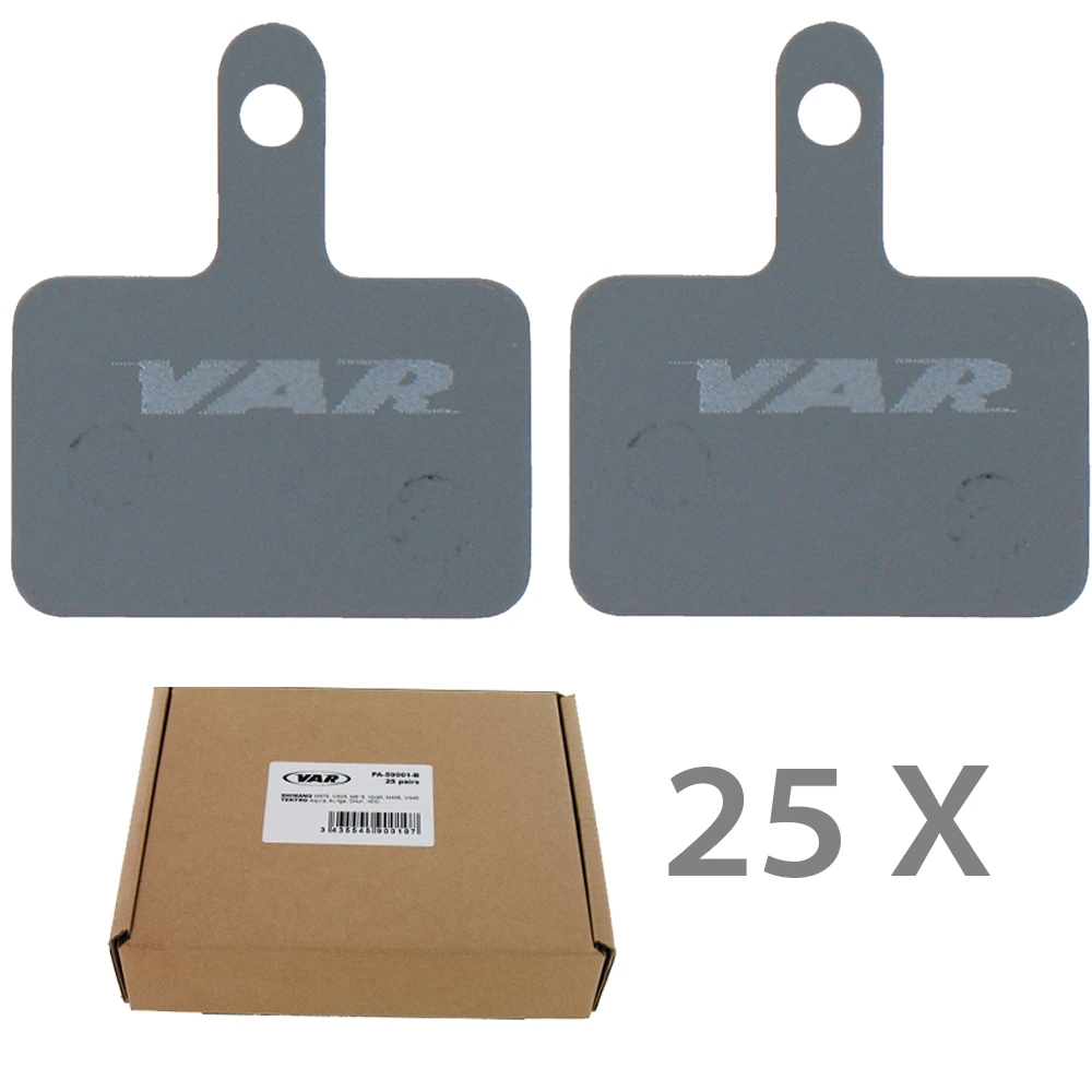 Var Plaquettes De Disque Pour Shimano M575/M525/M486/M445 (emballage Pour 25 Ateliers) 3 Var Plaquettes De Disque Pour Shimano M575/M525/M486/M445 (emballage Pour 25 Ateliers)